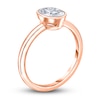 Thumbnail Image 2 of Diamond Solitaire Engagement Ring 1-1/2 ct tw Bezel-Set Oval 14K Rose Gold (I2/I)