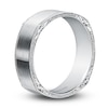 Thumbnail Image 1 of Kirk Kara Men's Engraved Satin Wedding Band 14K White Gold