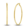 Thumbnail Image 0 of Diamond-Cut Round Hoop Earrings 14K Yellow Gold 40mm