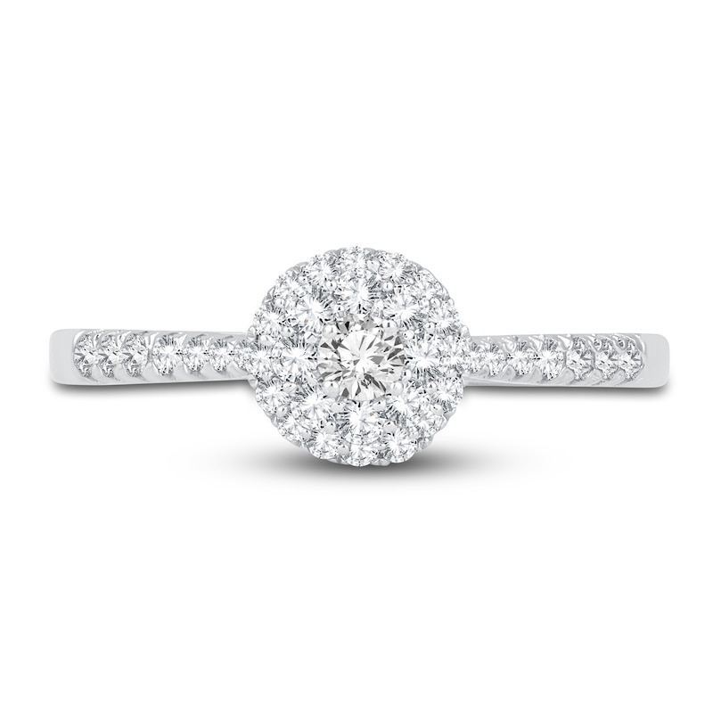 Diamond Engagement Ring 3/8 ct tw Round 14K White Gold