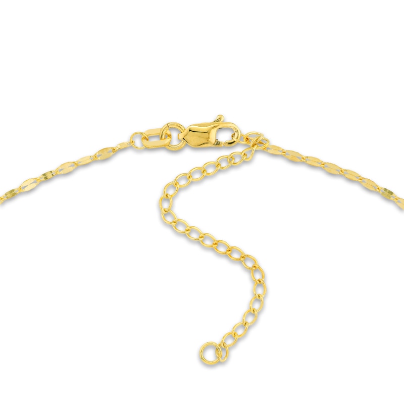 Main Image 3 of Double Cross Lariat Necklace 14K Yellow Gold 16"