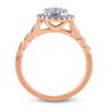 Thumbnail Image 1 of Diamond Engagement Ring 5/8 ct tw Round 14K Rose Gold