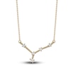 Thumbnail Image 1 of Diamond Cancer Constellation Necklace 1/6 ct tw Round 14K Yellow Gold