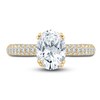 Pnina Tornai Lab-Created Diamond Engagement Ring 2-5/8 ct tw Oval/Round 14K Yellow Gold