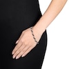 Thumbnail Image 3 of Black Diamond Fashion Bracelet 1/4 ct tw Round Sterling Silver 7"