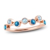 Thumbnail Image 0 of Juliette Maison Natural Aquamarine & Natural Blue Zircon Ring 10K Rose Gold