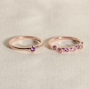 Thumbnail Image 4 of Juliette Maison Natural Aquamarine & Natural Blue Zircon Ring 10K Rose Gold