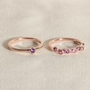 Thumbnail Image 4 of Juliette Maison Natural Peridot & Natural Blue Zircon Ring 10K White Gold