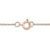 Thumbnail Image 2 of Diamond Leaf Bar Necklace 1/20 ct tw Round 10K Rose Gold 17"
