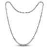 Thumbnail Image 2 of Solid Oval Box Chain Necklace Sterling Silver 24" 5.3mm