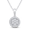 Thumbnail Image 1 of Diamond Pendant Necklace 1/4 ct tw 10K White Gold