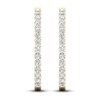 Thumbnail Image 2 of Lab-Grown Diamond Hoop Earrings 5 ct tw 14K Yellow Gold