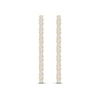 Lab-Created Diamond Linear Earrings 2 ct tw Round 14K Yellow Gold
