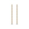 Thumbnail Image 2 of Lab-Created Diamond Linear Earrings 2 ct tw Round 14K Yellow Gold