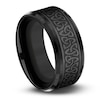 Thumbnail Image 1 of Celtic Knot Wedding Band Black Titanium 9.0mm