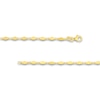 Thumbnail Image 3 of Solid Mirror Link Chain Necklace 14K Yellow Gold 18" 2.66mm