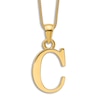 Thumbnail Image 1 of Initial C Necklace 14K Yellow Gold 18"