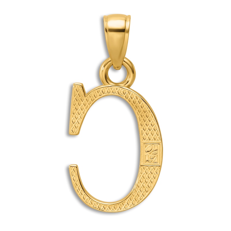 Main Image 3 of Initial C Necklace 14K Yellow Gold 18"