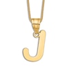 Thumbnail Image 1 of Initial J Necklace 14K Yellow Gold 18"