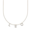 Thumbnail Image 1 of Juliette Maison Diamond Station Name Necklace 3/8 ct tw Round 10K Yellow Gold