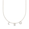 Thumbnail Image 0 of Juliette Maison Diamond Station Name Necklace 3/8 ct tw Round 10K Yellow Gold