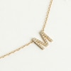 Thumbnail Image 4 of Juliette Maison Diamond Station Name Necklace 3/8 ct tw Round 10K Yellow Gold