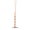 Thumbnail Image 2 of Le Vian Natural Blue Sapphire Necklace 1/8 ct tw Diamonds 14K Strawberry Gold