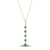 Thumbnail Image 1 of Le Vian Natural Emerald Necklace 1/8 ct tw Diamonds 14K Honey Gold