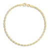 Thumbnail Image 1 of Diamond-Cut Rope Chain Anklet 14K Yellow Gold 10"