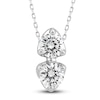 Thumbnail Image 0 of Diamond Pendant Necklace 2 ct tw Round 14K White Gold 18"
