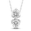 Thumbnail Image 1 of Diamond Pendant Necklace 2 ct tw Round 14K White Gold 18"
