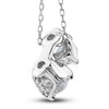 Thumbnail Image 2 of Diamond Pendant Necklace 2 ct tw Round 14K White Gold 18"