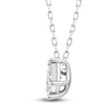 Thumbnail Image 2 of Diamond Pendant Necklace 1/3 ct tw Pear/Princess 14K White Gold 18"