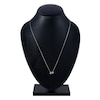 Thumbnail Image 4 of Diamond Pendant Necklace 1/3 ct tw Pear/Princess 14K White Gold 18"
