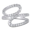 Thumbnail Image 3 of Diamond Wrap Ring 3/4 ct tw Round 14K White Gold
