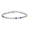 Thumbnail Image 0 of Le Vian Natural Blue Sapphire Bracelet 3/4 ct tw Diamonds 14K Vanilla Gold 7"