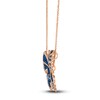 Thumbnail Image 2 of Le Vian Natural Blue Sapphire Butterfly Necklace 1-5/8 ct tw Diamonds 18K Strawberry Gold 18"