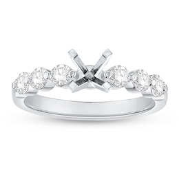Diamond Engagement Ring Setting 1/2 ct tw Round Platinum