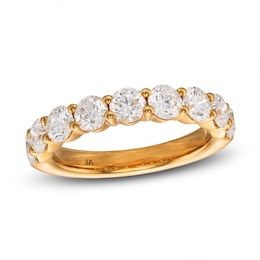 Lab-Grown Diamond Anniversary Band 2 ct tw Round 14K Yellow Gold