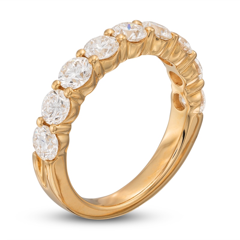 Main Image 2 of Lab-Grown Diamond Anniversary Band 2 ct tw Round 14K Yellow Gold