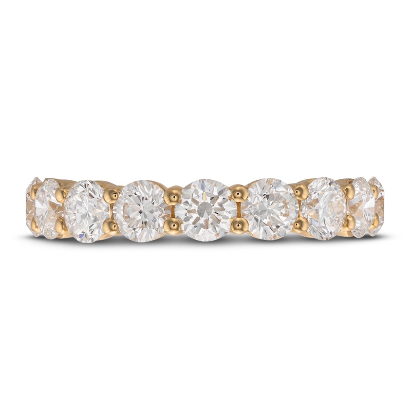 Main Image 3 of Lab-Grown Diamond Anniversary Band 2 ct tw Round 14K Yellow Gold