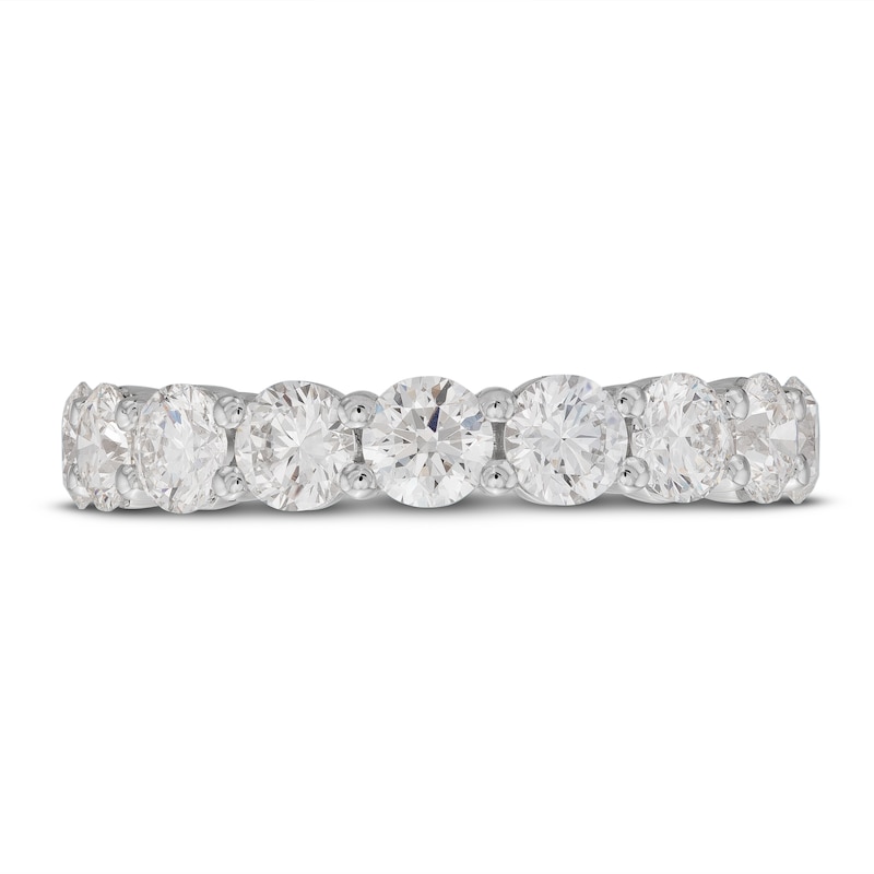 Main Image 3 of Lab-Grown Diamond Anniversary Band 2 ct tw Round 14K White Gold