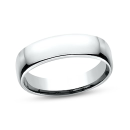 High-Polish Wedding Band 14K White Gold 5.5mm