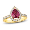 Thumbnail Image 1 of Le Vian Natural Padparadscha Sapphire Ring 3/4 ct tw Round 18K Honey Gold