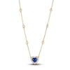 Thumbnail Image 1 of Le Vian Natural Ceylon Sapphire Necklace 1 ct tw Diamonds 18K Honey Gold 19"