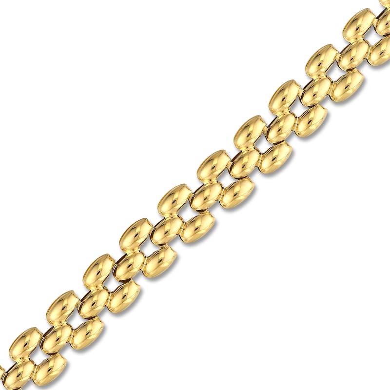 Main Image 2 of Multi-Row Chain Bracelet 14K Yellow Gold 7.25" 8.1mm
