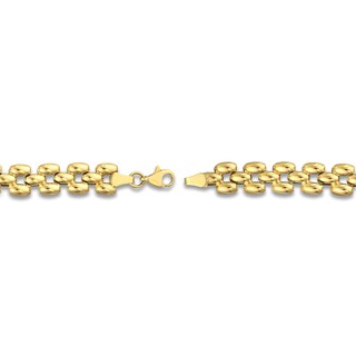 Multi-Row Chain Bracelet 14K Yellow Gold 7.25