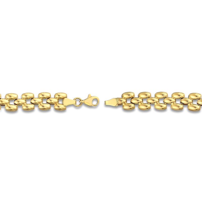 Main Image 3 of Multi-Row Chain Bracelet 14K Yellow Gold 7.25" 8.1mm