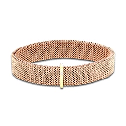 ZYDO Rose Stretch Bracelet 18K Yellow Gold/Stainless Steel 6.5"