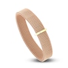Thumbnail Image 2 of ZYDO Rose Stretch Bracelet 18K Yellow Gold/Stainless Steel 6.5"